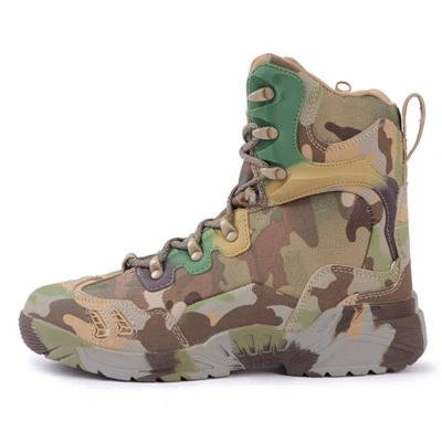 Botas militares de cano alto camuflada de alta qualidade